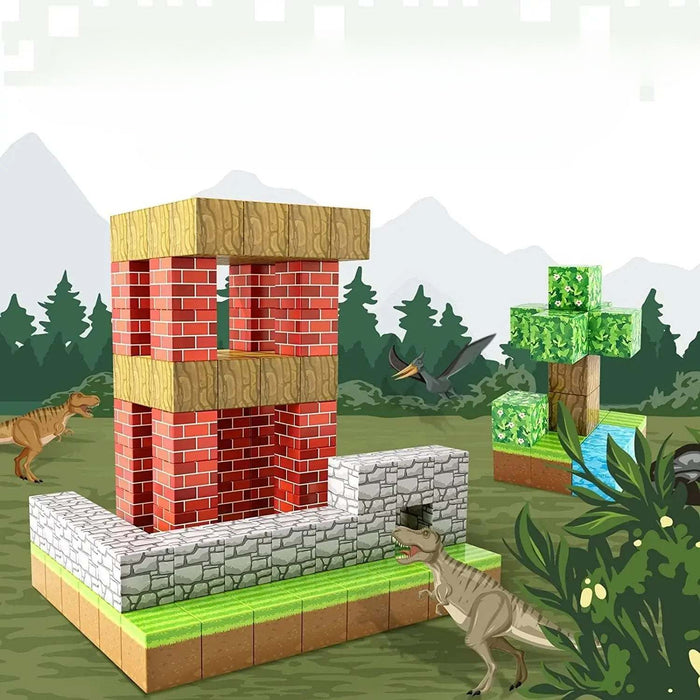 3D Pixel Building Block Set For Creative Play