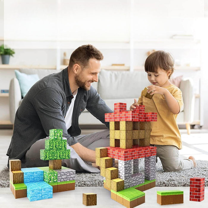 3D Pixel Building Block Set For Creative Play