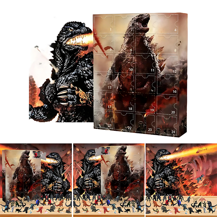 Dinosaur Themed Advent Calendar With Figurines