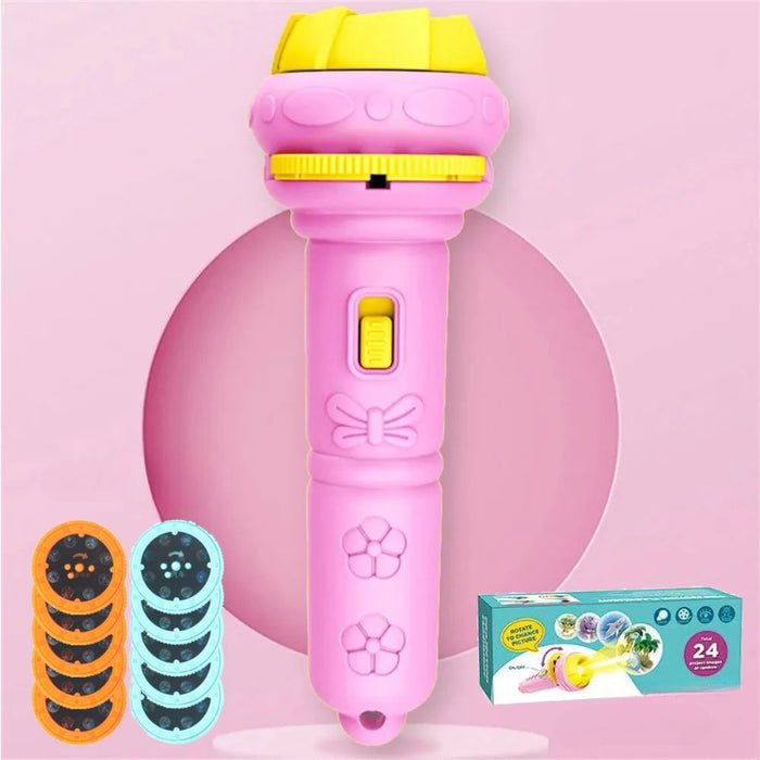 80 Patterns Cartoon Projection Flashlight