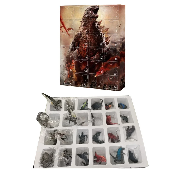 Dinosaur Themed Advent Calendar With Figurines