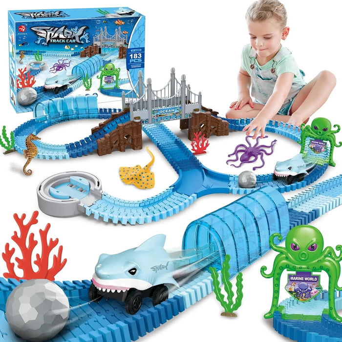 Ocean Themed Shark Adventure Track Set