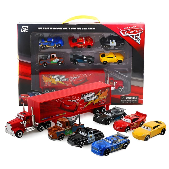 Lightning Transporter Truck And Cars Collection