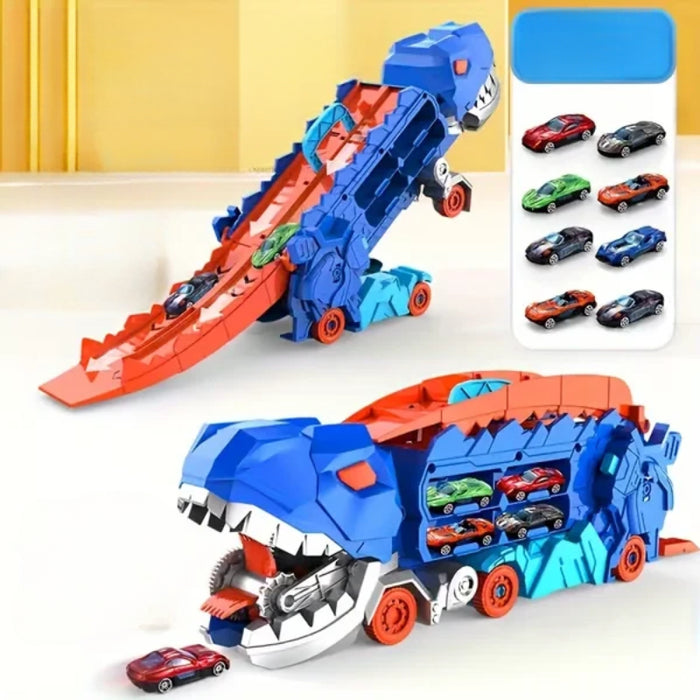 Dinosaur Truck With Foldable Sliding Track