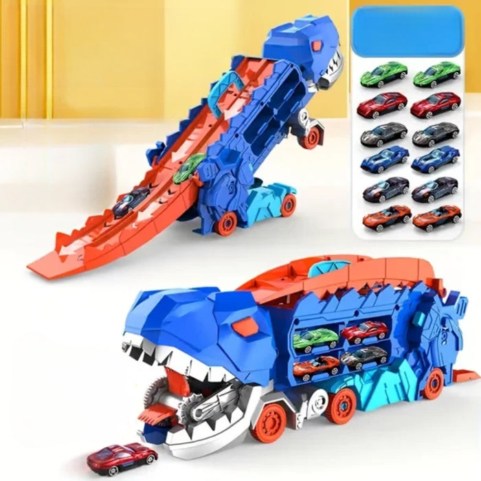 Dinosaur Truck With Foldable Sliding Track