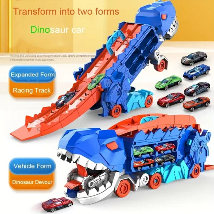 Dinosaur Truck With Foldable Sliding Track