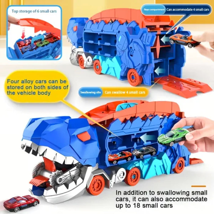 Dinosaur Truck With Foldable Sliding Track