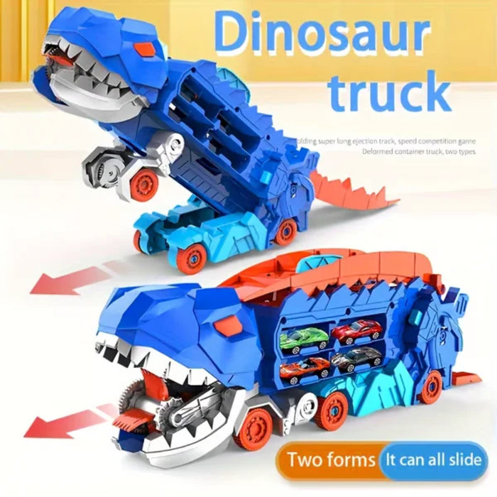 Dinosaur Truck With Foldable Sliding Track