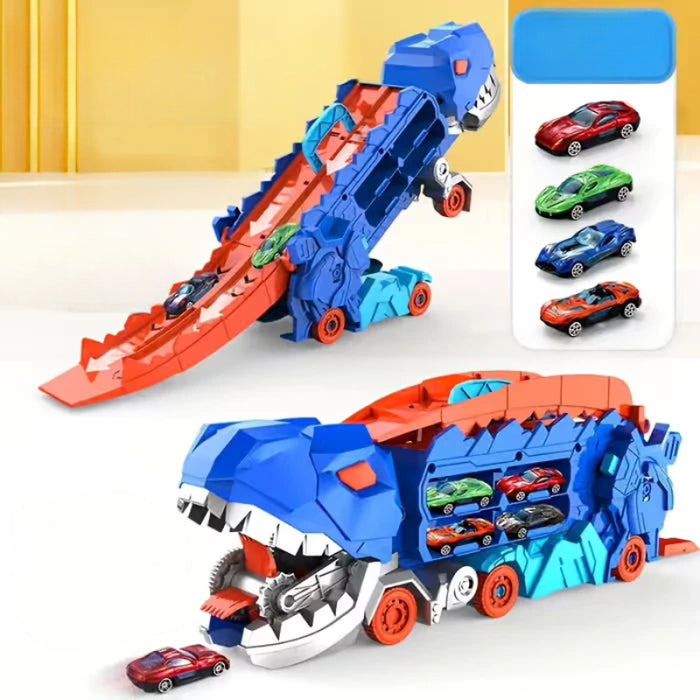 Dinosaur Truck With Foldable Sliding Track