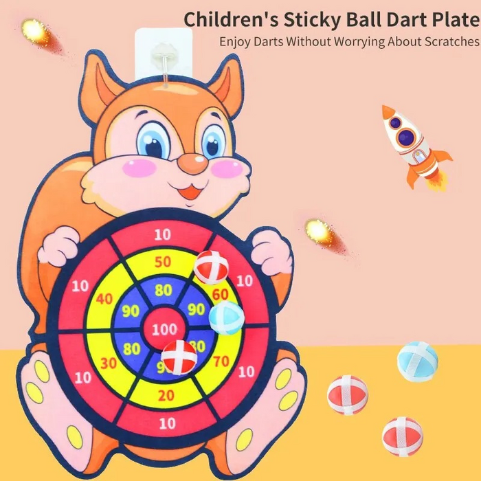 Squirrel Dartboard Game Toy