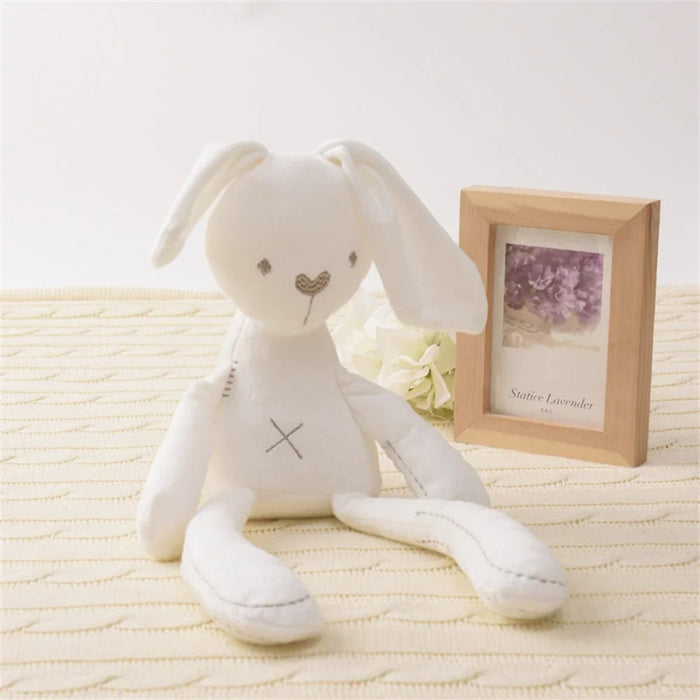 Soft Plush Bunny Toy With Embroidered Details