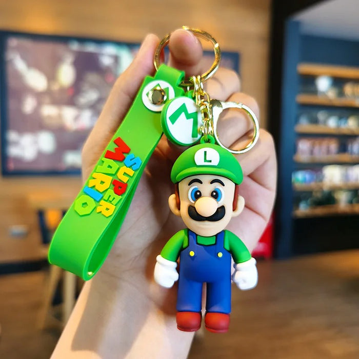 Mario Themed Keychains With Characters