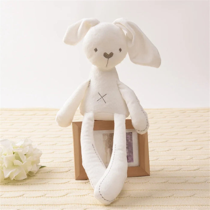 Soft Plush Bunny Toy With Embroidered Details