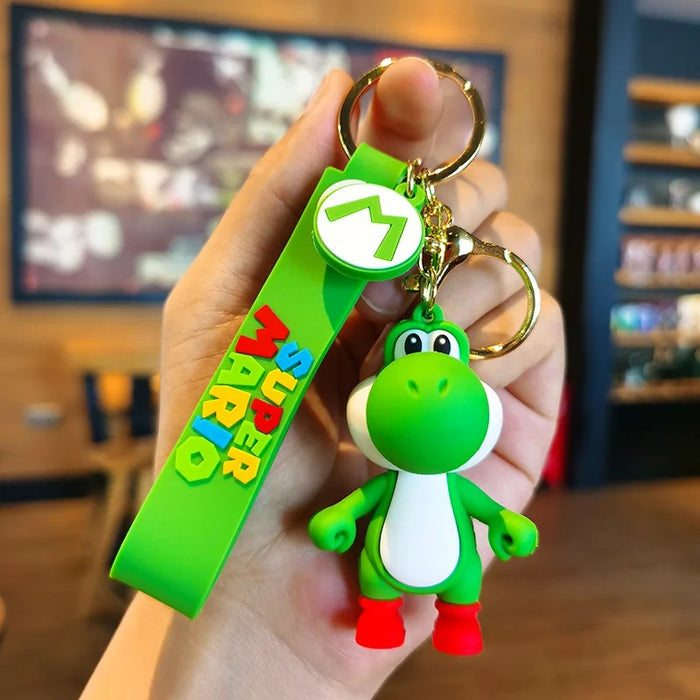 Mario Themed Keychains With Characters