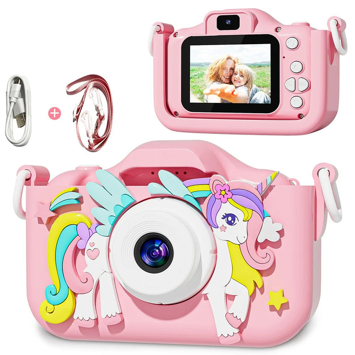 Kids HD Unicorn Digital Camera With Fun Frames And Games