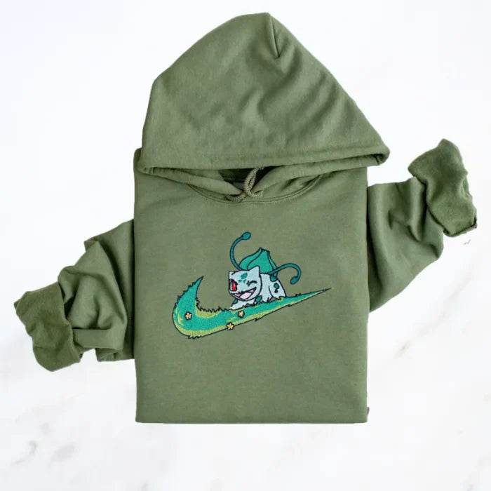 Cartoon Characters Embroidered Hoodie