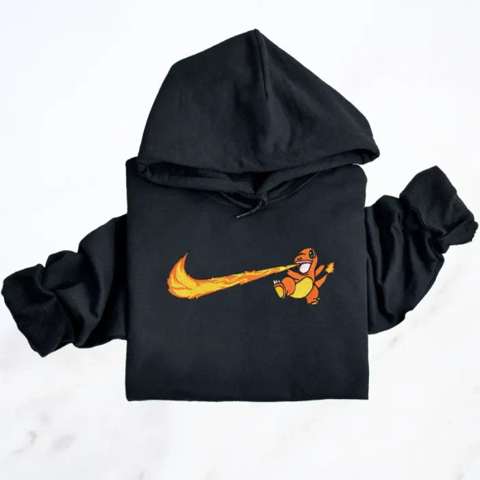 Cartoon Characters Embroidered Hoodie