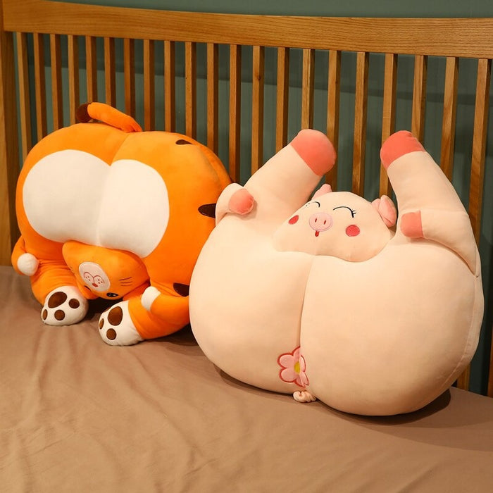 Tiger & Pig Plush Toys