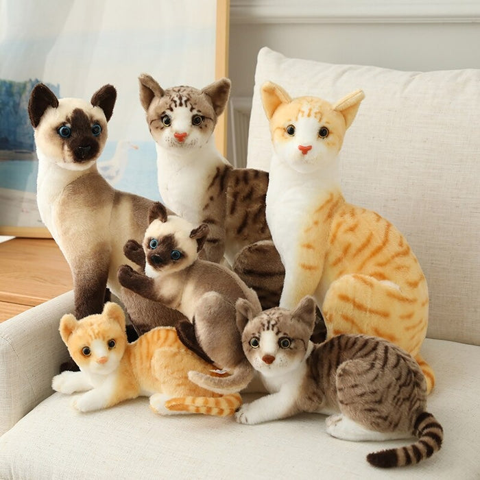 Cute Simulation Cats Cotton Plush