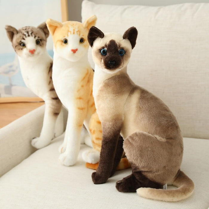 Cute Simulation Cats Cotton Plush