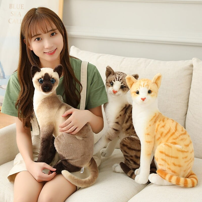 Cute Simulation Cats Cotton Plush