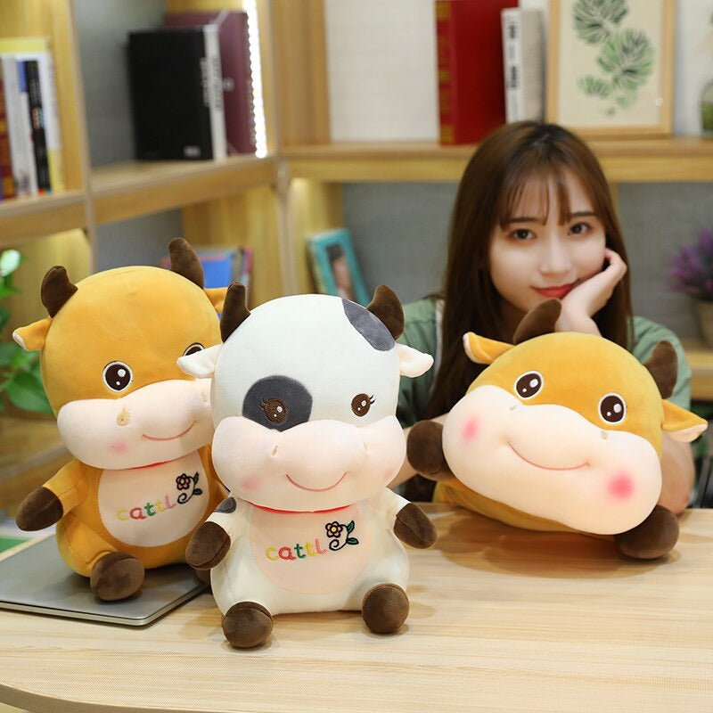 The Sitting Cattle Plush Toy