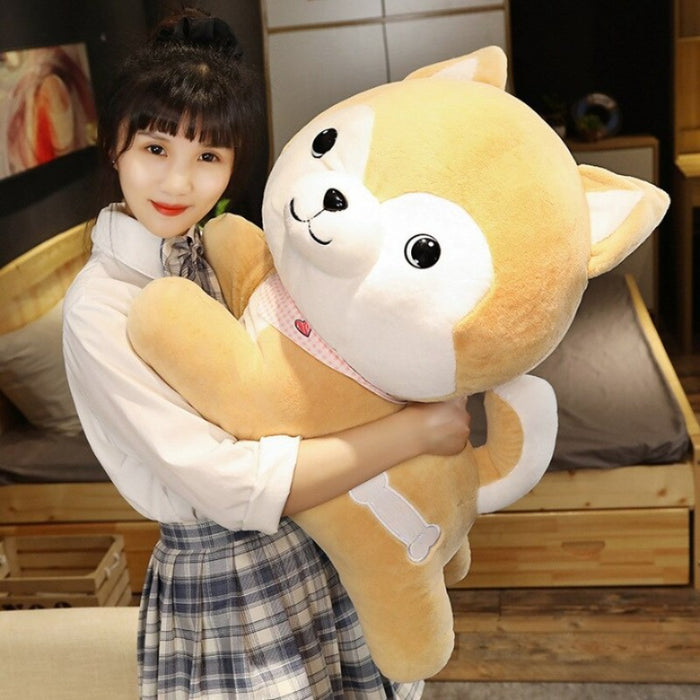 The Big Head Akita Plush Toy