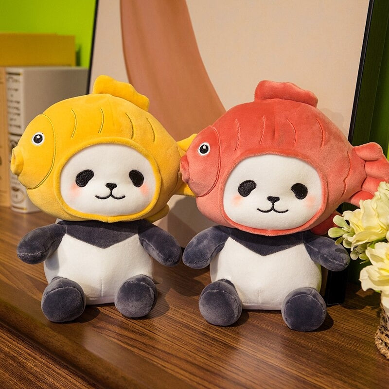 The Fish Head Panda Plush Toy