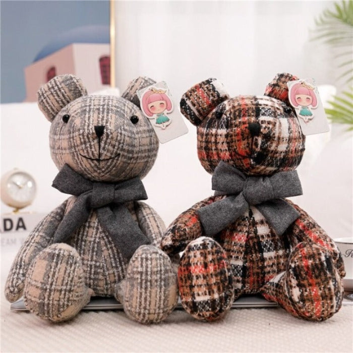 The Wool Plaid Teddy Plush Toy