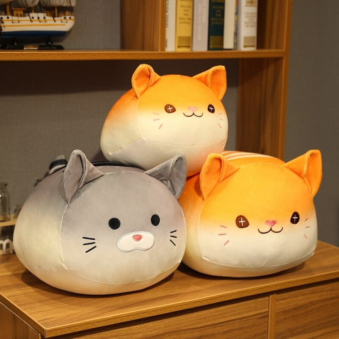 The Cat Head Plush Pillow