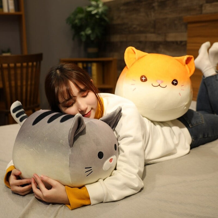 The Cat Head Plush Pillow