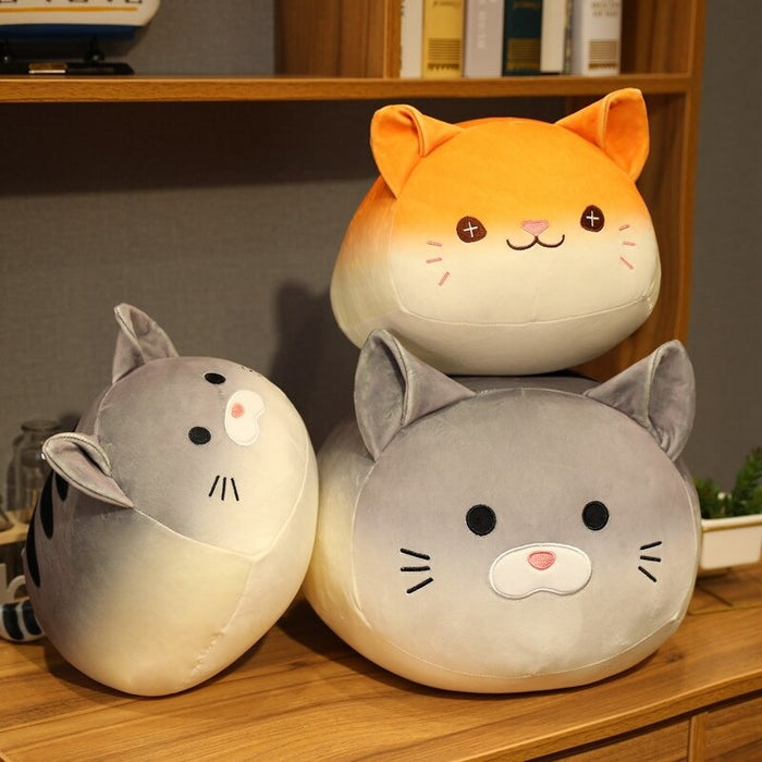 The Cat Head Plush Pillow