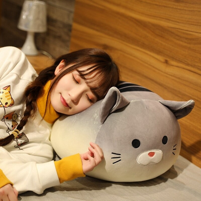 The Cat Head Plush Pillow