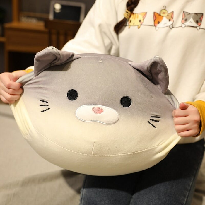 The Cat Head Plush Pillow