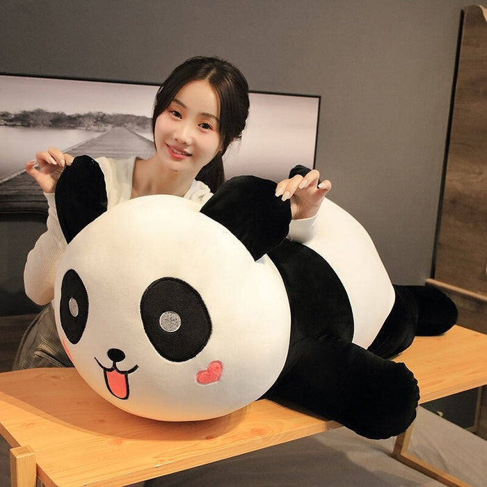 Lying Panda Plush Toys