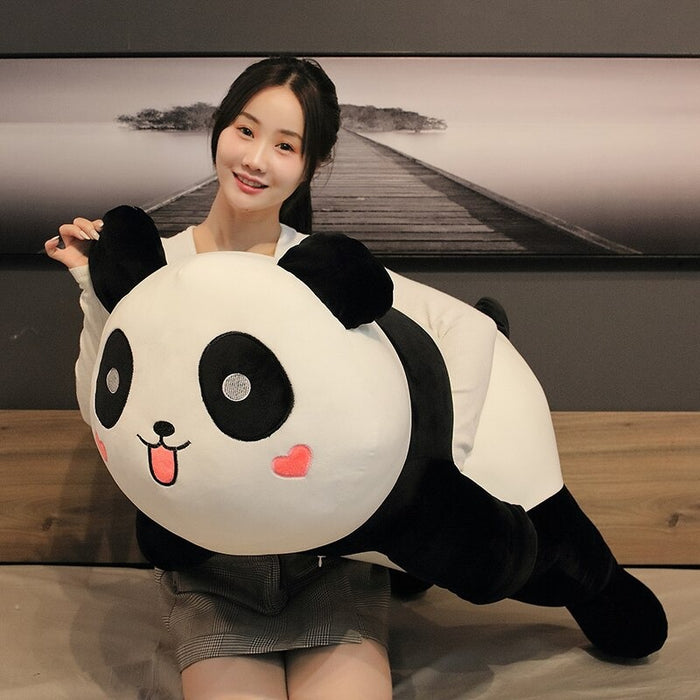 Lying Panda Plush Toys