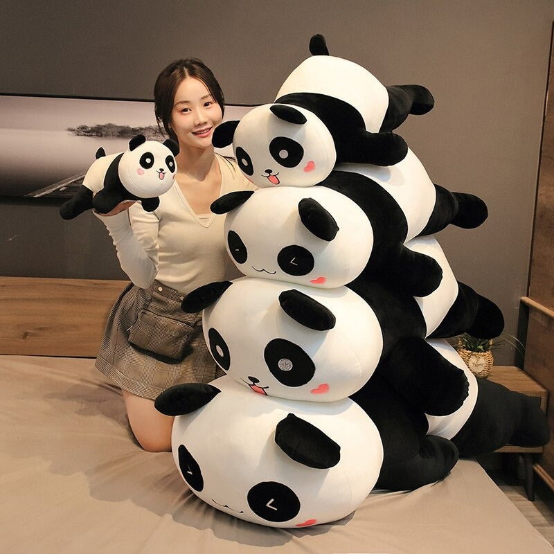 Lying Panda Plush Toys