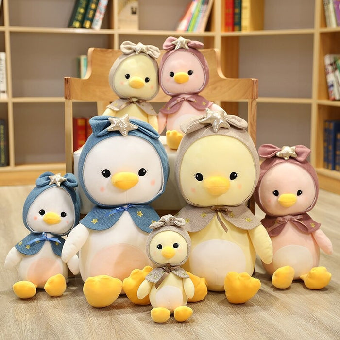 The Duck With Star Plush Pillow