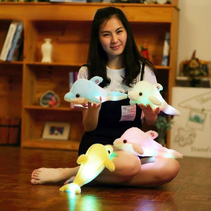 The Colorful Luminous Dolphin Plush Toy