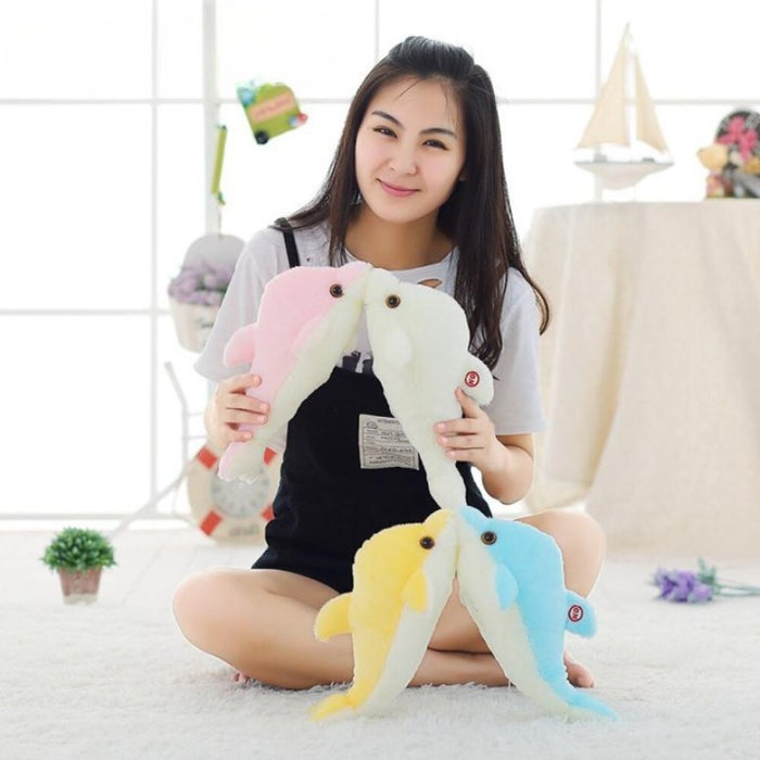 The Colorful Luminous Dolphin Plush Toy