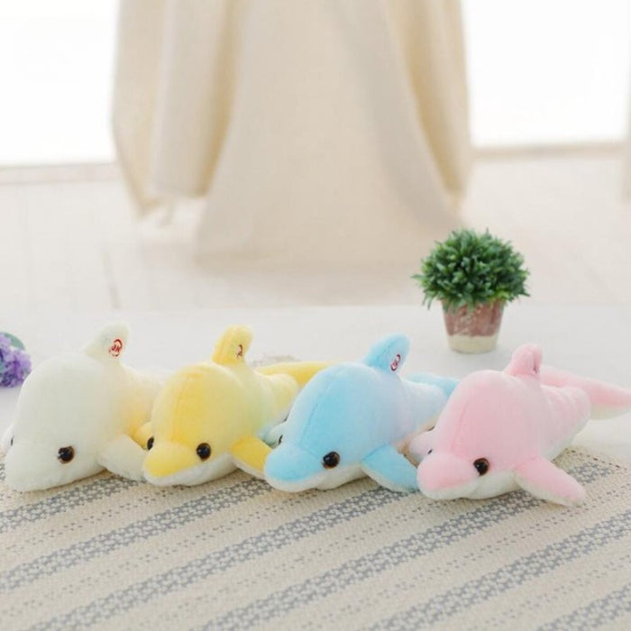 The Colorful Luminous Dolphin Plush Toy