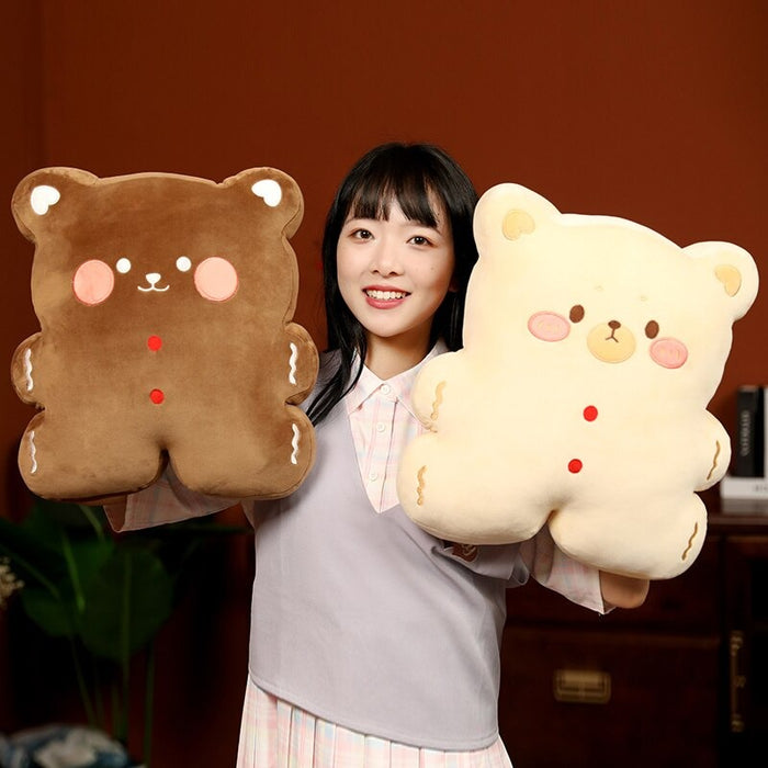 The Cartoon Cookie Bear Plush Cushion