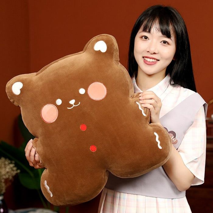 The Cartoon Cookie Bear Plush Cushion