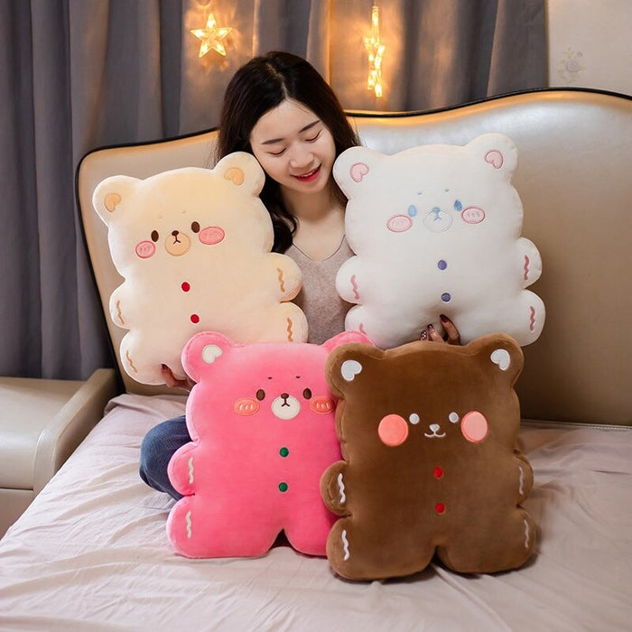 The Cartoon Cookie Bear Plush Cushion