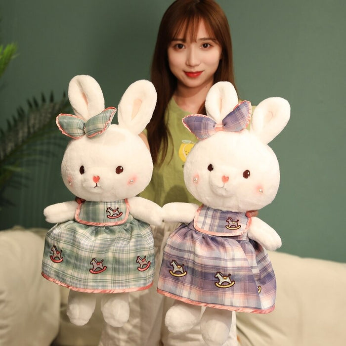 The Dressed Plaid Rabbit Plush Toy