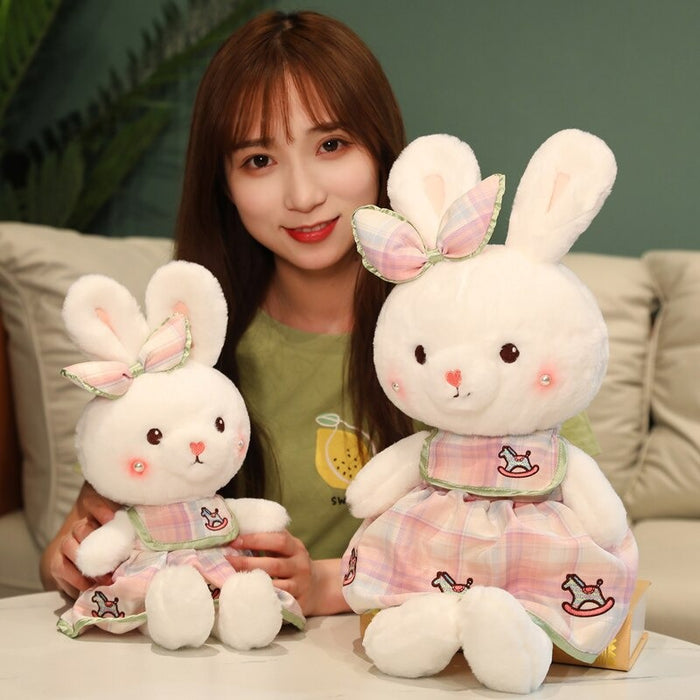 The Dressed Plaid Rabbit Plush Toy