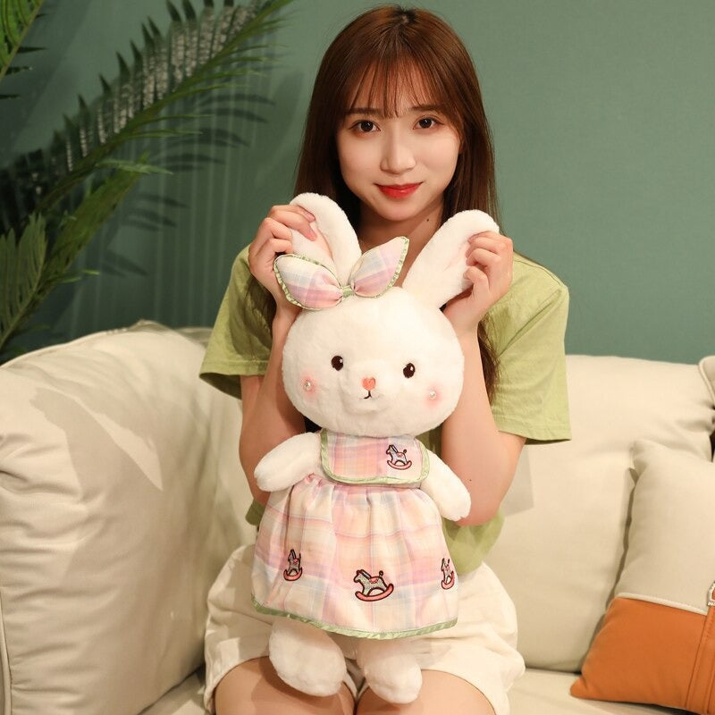 The Dressed Plaid Rabbit Plush Toy