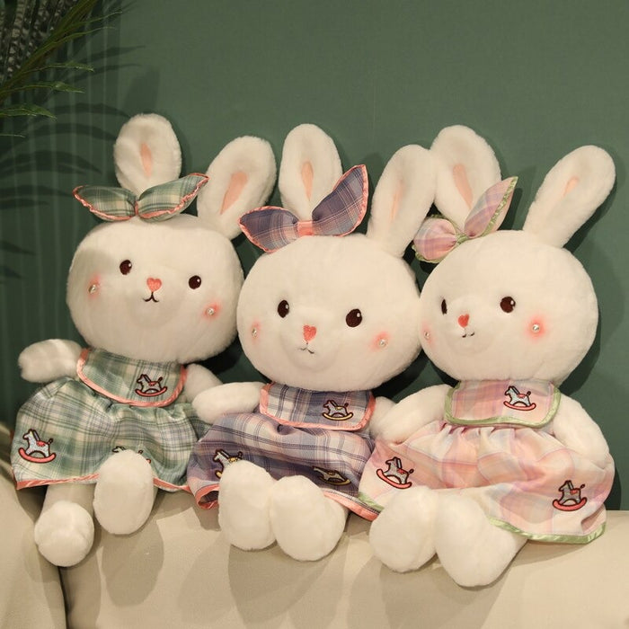 The Dressed Plaid Rabbit Plush Toy