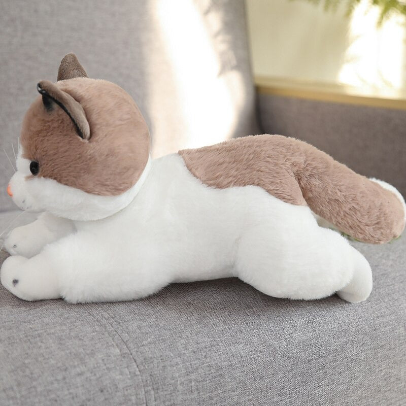 The Realistic Lying Cat Plush Toy