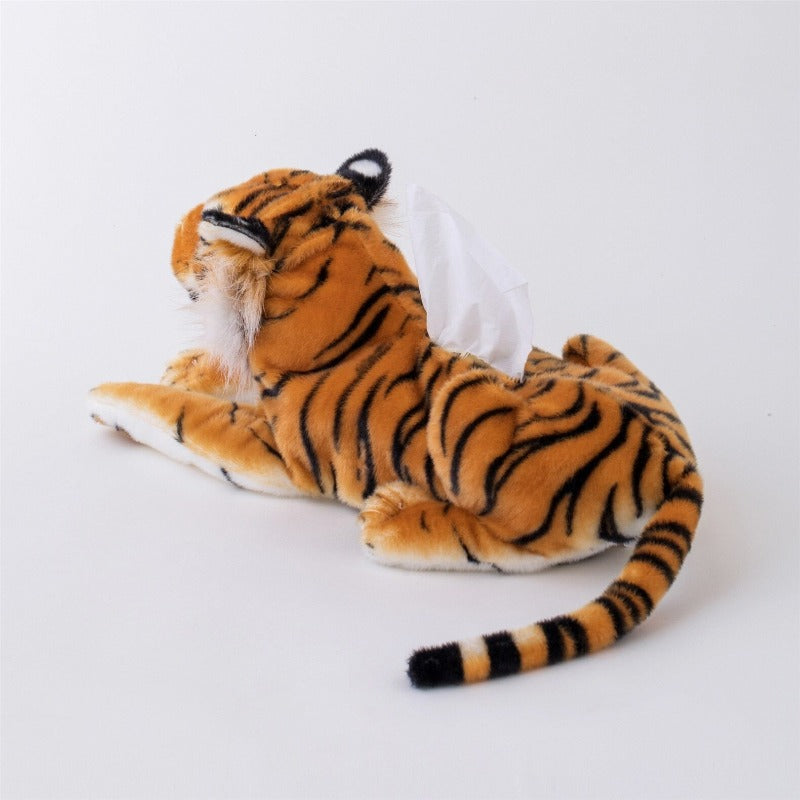 Tiger & Leopard Tissue Box Plush